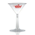 6 oz Clear Plastic Martini Glass
